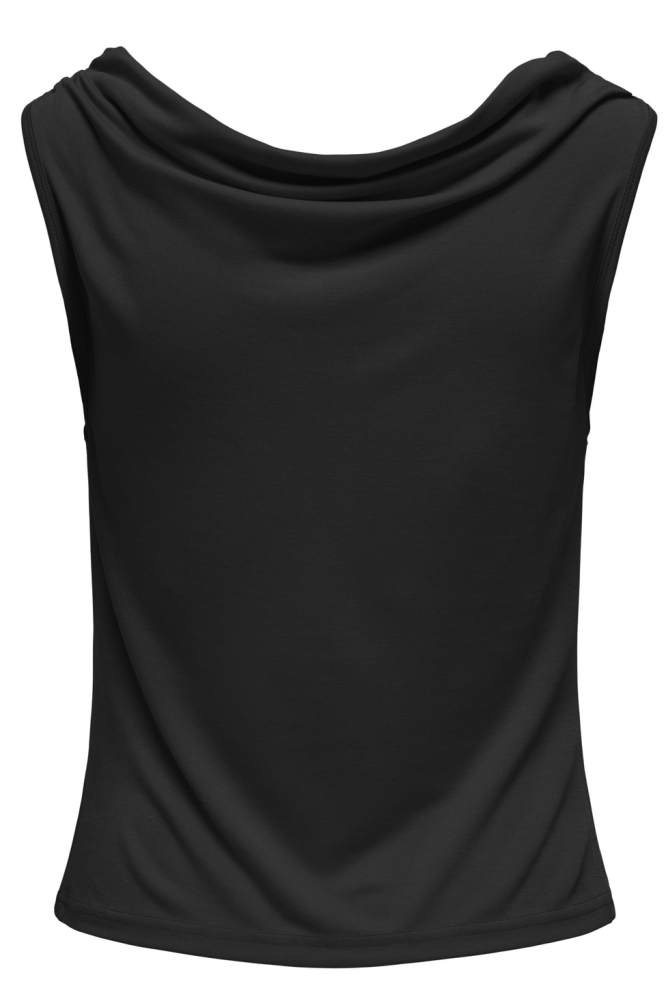 JDYESTER S/L WATERFALL TOP JRS 15351679 BLACK